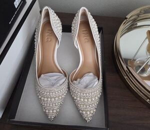 INC International Concepts Women's Pearl Studded Heels
